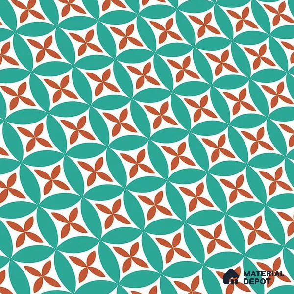 Blue Wall & Floor Tile TL 06905 2 ft x 2 ft Vitrified Carving Matte Finish - 9 mm | Suitable for Living Room, Bedroom, Bathroom
