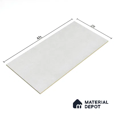 Cement Wall & Floor Tile TL 06907 Dove Grey 4 ft x 2 ft Matte Finish Vitrified Tile - 9 mm | 6 Random Design | Suitable For Living Room, Hall, Bedroom