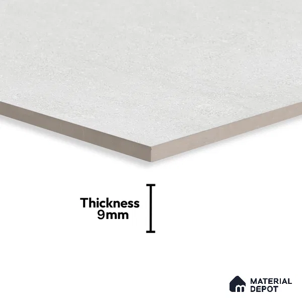 Cement Wall & Floor Tile TL 06907 Dove Grey 4 ft x 2 ft Matte Finish Vitrified Tile - 9 mm | 6 Random Design | Suitable For Living Room, Hall, Bedroom