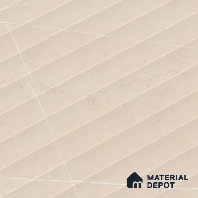 Punch Crema Marfil Wall & Floor Tile TL 06910 Sand Beige 4 ft x 2 ft Matte Finish Vitrified Tile - 9 mm | 6 Random Designs | Suitable for Living Room, Dining, Feature / Accent Walls