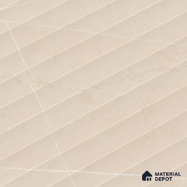 Punch Crema Marfil Wall & Floor Tile TL 06910 Sand Beige 4 ft x 2 ft Matte Finish Vitrified Tile - 9 mm | 6 Random Designs | Suitable for Living Room, Dining, Feature / Accent Walls