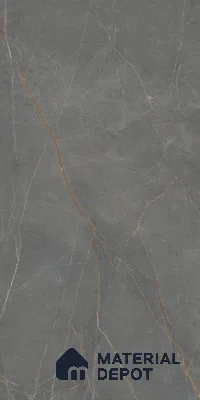 Marble Fior di Bosco Wall & Floor Tile TL 06911 Slate Grey 4 ft x 2 ft Matte Finish Vitrified Tile - 9 mm | 6 Random Designs | Suitable For Living Room, Bedroom, Kitchen