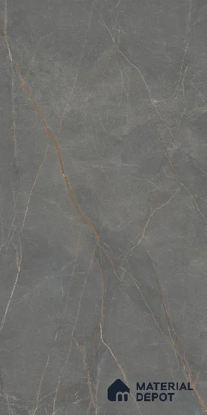Marble Fior di Bosco Wall & Floor Tile TL 06911 Slate Grey 4 ft x 2 ft Matte Finish Vitrified Tile - 9 mm | 6 Random Designs | Suitable For Living Room, Bedroom, Kitchen