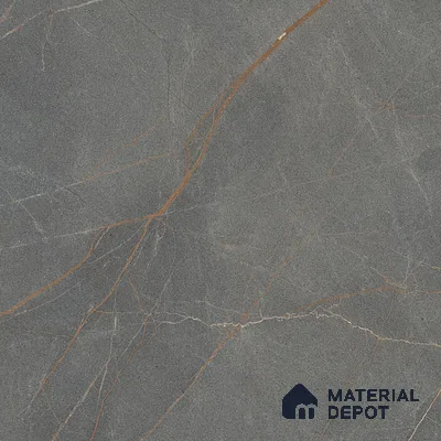 Marble Fior di Bosco Wall & Floor Tile TL 06911 Slate Grey 4 ft x 2 ft Matte Finish Vitrified Tile - 9 mm | 6 Random Designs | Suitable For Living Room, Bedroom, Kitchen