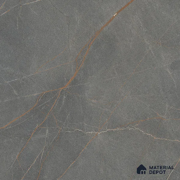 Marble Fior di Bosco Wall & Floor Tile TL 06911 Slate Grey 4 ft x 2 ft Matte Finish Vitrified Tile - 9 mm | 6 Random Designs | Suitable For Living Room, Bedroom, Kitchen