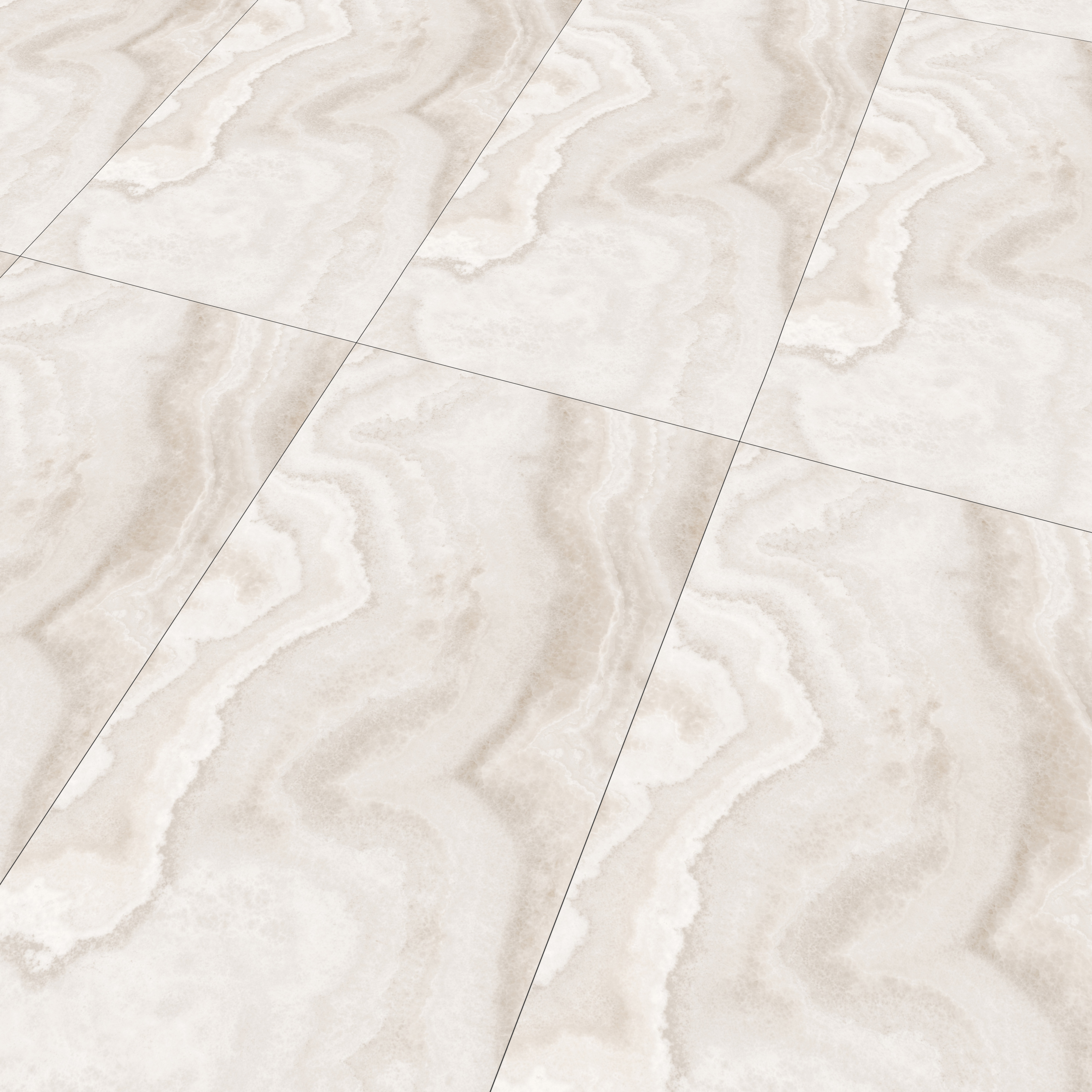 Marble Wall & Floor Tile TL 06912 Beige 4 ft x 2 ft Matte Finish Vitrified Tile - 9 mm | 8 Random Designs | Suitable For Living Room, Bedroom, Kitchen
