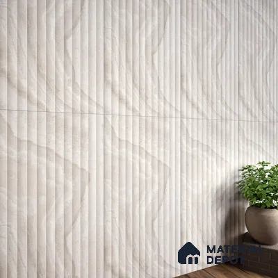 Punch Onyx Wall & Floor Tile TL 06913 Sand Beige 4 ft x 2 ft Matte Finish Vitrified Tile - 9 mm | 8 Random Designs | Suitable for Living Room, Dining, Feature / Accent Walls