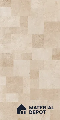 Beige Stacked Stone Floor & Wall Tile TL 06916 Prestige Evardo Crema 2 ft x 4 ft Vitrified Carving Matte Finish - 9 mm | 4 Random Design | Suitable for Living Room, Bedroom, Bathroom
