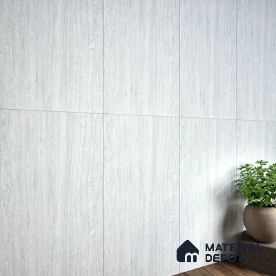Stone Grey Marble Floor & Wall Tile TL 06920 Prestige 2 ft x 4 ft Vitrified Carving Matte Finish - 9 mm | 6 Random Design | Suitable for Living Room, Bathroom & Office