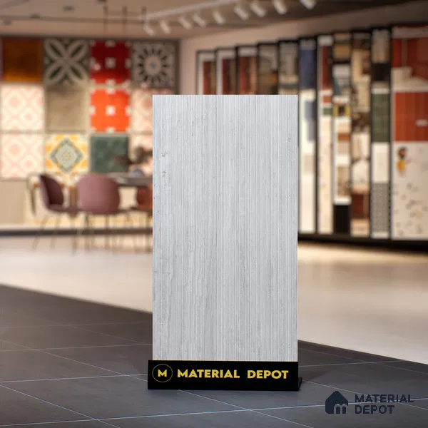Punch Grey Marble Wall Tile TL 06921 Prestige 2 ft x 4 ft Vitrified Carving Matte Finish - 9 mm | 6 Random Design | Suitable for Living Room, Bathroom & Office