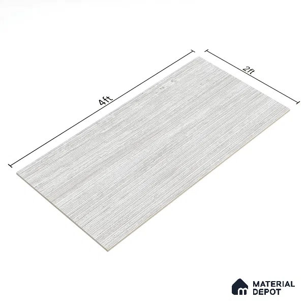 Punch Grey Marble Wall Tile TL 06921 Prestige 2 ft x 4 ft Vitrified Carving Matte Finish - 9 mm | 6 Random Design | Suitable for Living Room, Bathroom & Office