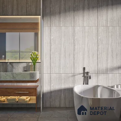 Punch Grey Marble Wall Tile TL 06921 Prestige 2 ft x 4 ft Vitrified Carving Matte Finish - 9 mm | 6 Random Design | Suitable for Living Room, Bathroom & Office