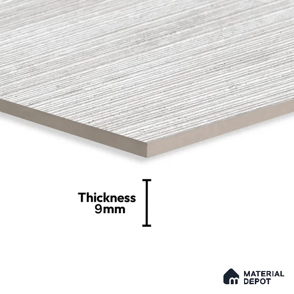 Punch Grey Marble Wall Tile TL 06921 Prestige 2 ft x 4 ft Vitrified Carving Matte Finish - 9 mm | 6 Random Design | Suitable for Living Room, Bathroom & Office