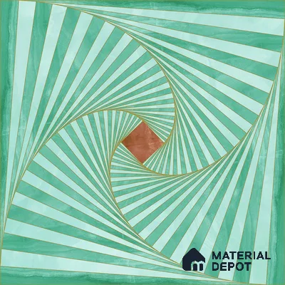 3D Wall & Floor Tile TL 06931 2 ft x 2 ft Vitrified Carving Matte Finish - 9 mm | Suitable for Living Room, Bedroom, Bathroom