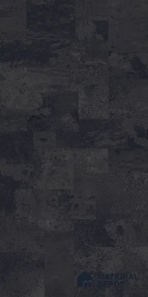 Black Stone Floor & Wall Tile TL 06936 Prestige Evardo Nero 2 ft x 4 ft Vitrified Carving Matte Finish - 9 mm | 4 Random Design | Suitable for Living Room, Bedroom, Bathroom