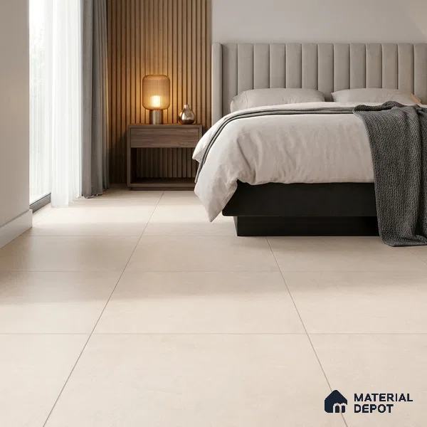 Beige Rustic Wall & Floor Tile TL 06937 2 ft x 4 ft Vitrified Carving Matte Finish - 9 mm | 6 Random Design | Suitable for Living Room, Bedroom, Bathroom