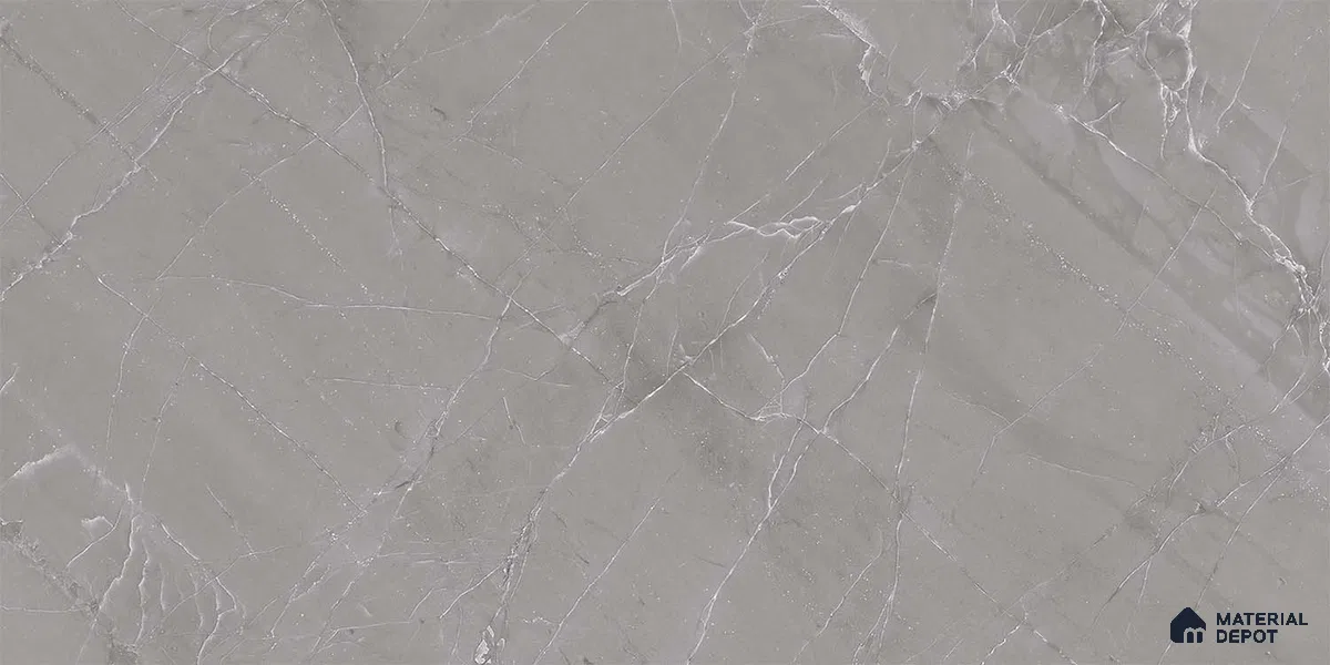 Grey Marble Wall Tile TL 06964 2 ft x 1 ft Ceramic Carving Matte Finish - 9 mm | Suitable for Living Room, Bedroom, Bathroom