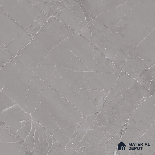 Grey Marble Floor Tile TL 06965 1 ft x 1 ft Ceramic Carving Matte Finish - 9 mm | Suitable for Living Room, Bedroom, Bathroom