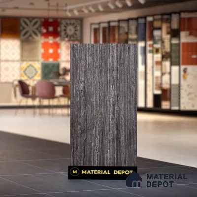 Stone Brown Marble Wall Tile TL 06970 Prestige 2 ft x 4 ft Vitrified Carving Matte Finish - 9 mm | 6 Random Design | Suitable for Living Room, Bathroom & Office