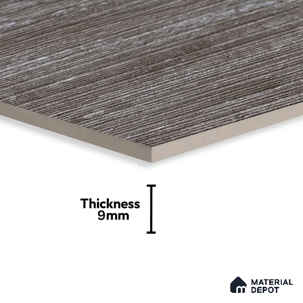 Stone Brown Marble Wall Tile TL 06970 Prestige 2 ft x 4 ft Vitrified Carving Matte Finish - 9 mm | 6 Random Design | Suitable for Living Room, Bathroom & Office