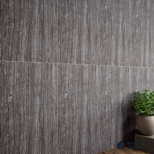 Stone Brown Marble Wall Tile TL 06970 Prestige 2 ft x 4 ft Vitrified Carving Matte Finish - 9 mm | 6 Random Design | Suitable for Living Room, Bathroom & Office