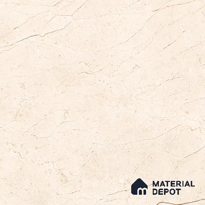 Beige Marble Floor Tile TL 06971   1 ft x 1 ft Ceramic Carving Matte Finish - 9 mm | Suitable for Living Room, Bedroom, Bathroom