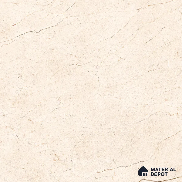 Beige Marble Floor Tile TL 06971   1 ft x 1 ft Ceramic Carving Matte Finish - 9 mm | Suitable for Living Room, Bedroom, Bathroom