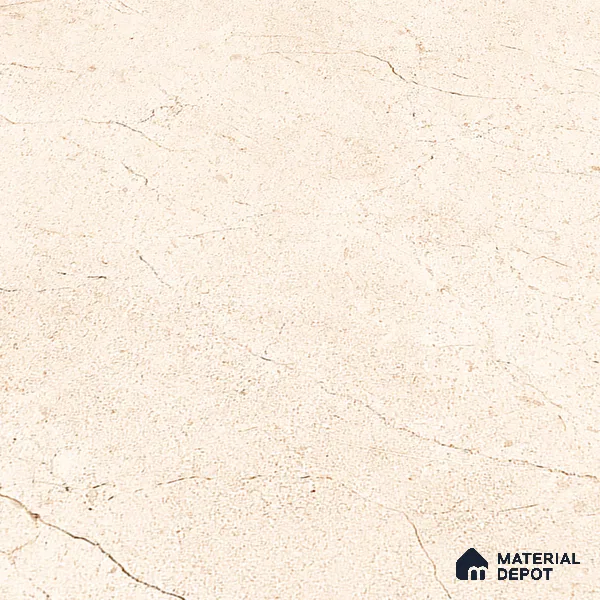 Beige Marble Floor Tile TL 06971   1 ft x 1 ft Ceramic Carving Matte Finish - 9 mm | Suitable for Living Room, Bedroom, Bathroom