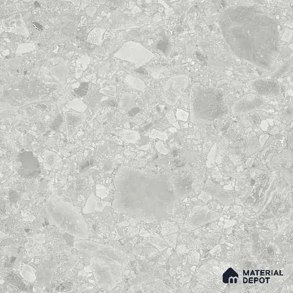Grey Stone Floor & Wall Tile TL 06973 Prestige Ceppo Clay 2 ft x 4 ft Vitrified Carving Matte Finish - 9 mm | 4 Random Design | Suitable for Living Room, Bedroom, Bathroom