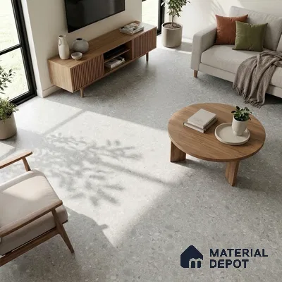 Grey Stone Floor & Wall Tile TL 06973 Prestige Ceppo Clay 2 ft x 4 ft Vitrified Carving Matte Finish - 9 mm | 4 Random Design | Suitable for Living Room, Bedroom, Bathroom