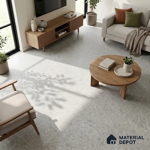 Grey Stone Floor & Wall Tile TL 06973 Prestige Ceppo Clay 2 ft x 4 ft Vitrified Carving Matte Finish - 9 mm | 4 Random Design | Suitable for Living Room, Bedroom, Bathroom