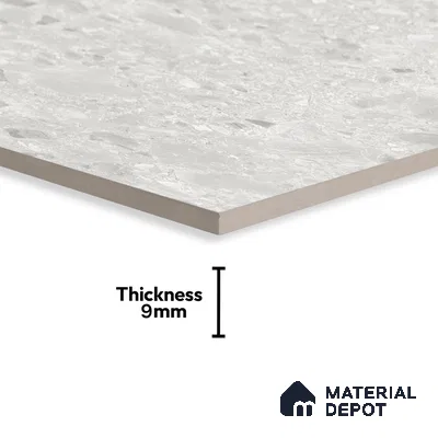 Grey Stone Floor & Wall Tile TL 06978 Prestige Ceppo Bianco 2 ft x 4 ft Vitrified Carving Matte Finish - 9 mm | 4 Random Design | Suitable for Living Room, Bedroom, Bathroom
