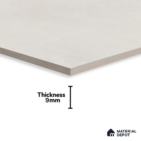 Cement Wall & Floor Tile TL 06980 Dove Grey 4 ft x 2 ft Matte Finish Vitrified Tile - 9 mm | 6 Random Design | Suitable For Living Room, Hall, Bedroom