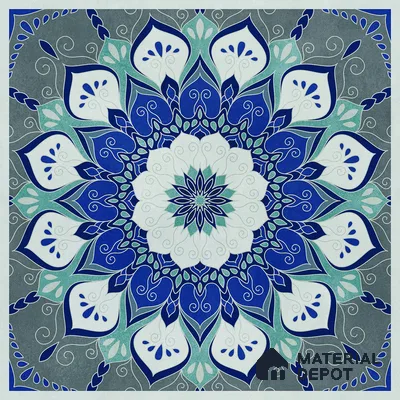 Moroccan Wall & Floor Tile TL 06993   2 ft x 2 ft Vitrified Carving Matte Finish - 9 mm | Suitable For Kitchen, Accent/Feature Wall, Dining Area | Please Expect a Slight Variation of Pattern