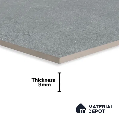 Cement Look Wall & Floor Matte Finish Grey Vitrified Tile | TL 07009 4 ft x 2 ft - 9 mm | Suitable For Living Room, Hall & Study