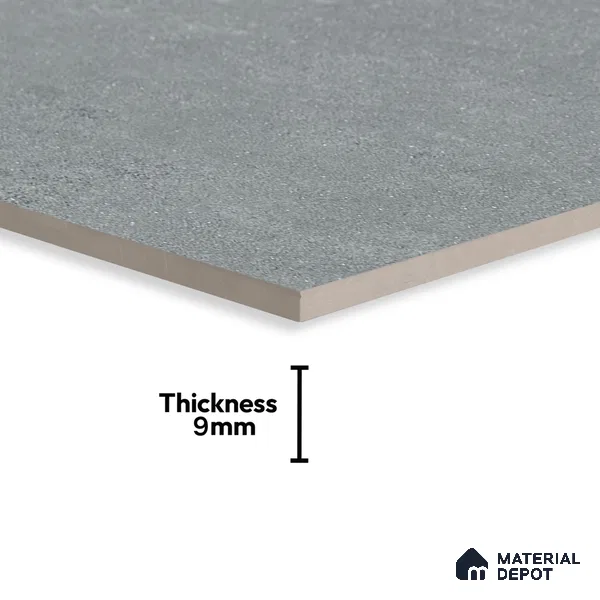 Cement Look Wall & Floor Matte Finish Grey Vitrified Tile | TL 07009 4 ft x 2 ft - 9 mm | Suitable For Living Room, Hall & Study