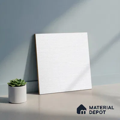 Beige Wood Floor Tile TL 07011   1 ft x 1 ft Ceramic Carving Matte Finish - 9 mm | Suitable for Living Room, Bedroom, Bathroom
