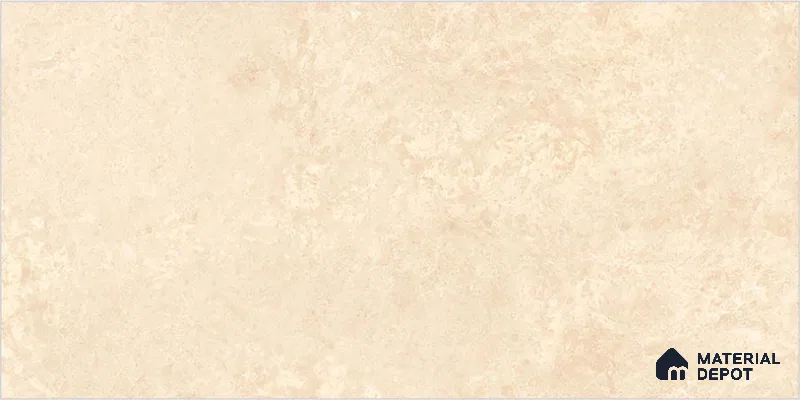 Beige Rustic Wall Tile TL 07015 2 ft x 1 ft Ceramic Carving Satin Finish - 9 mm | Suitable for Living Room, Bedroom, Bathroom