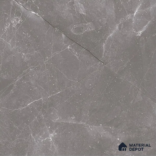 Grey Marble Floor Tile TL 07017 1 ft x 1 ft Ceramic Carving Matte Finish - 9 mm | Suitable for Living Room, Bedroom, Bathroom