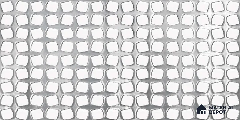 Black Metallic Wall Tile TL 07023 2 ft x 1 ft Ceramic Carving Metallic Finish - 9 mm | Suitable for Living Room, Bedroom, Bathroom