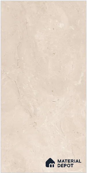 Beige Marble Wall & Floor Tile TL 07027 B Gravier Montana Creamstone 5.2 ft x 2.6 ft Vitrified Glossy Finish - 9 mm | Suitable for Living Room, Bedroom, Bathroom