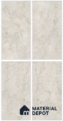 Beige Marble Wall & Floor Tile TL 07029 B Gravier Fresco Bloom 5.2 ft x 2.6 ft Vitrified Glossy Finish - 9 mm | Suitable for Living Room, Bedroom, Bathroom