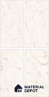 Beige Marble Wall & Floor Tile TL 07030 B Gravier Serene Crema 5.2 ft x 2.6 ft Vitrified Glossy Finish - 9 mm | Suitable for Living Room, Bedroom, Bathroom