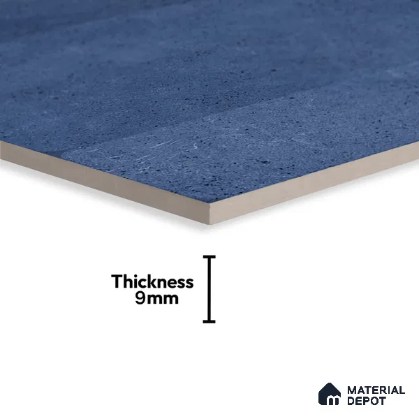 Blue Stone Wall Tile TL 07032 2 ft x 1 ft Ceramic Glossy Finish - 9 mm | Suitable for Living Room, Bedroom, Bathroom