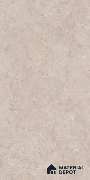 Marble Crema Marfil Wall & Floor Tile TL 07033 Sand Beige 4 ft x 2 ft Glossy Finish Vitrified Tile - 9 mm | 6 Random Designs | Suitable For Living Room, Bedroom, Dining