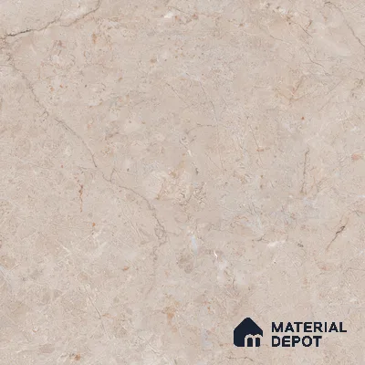 Marble Crema Marfil Wall & Floor Tile TL 07033 Sand Beige 4 ft x 2 ft Glossy Finish Vitrified Tile - 9 mm | 6 Random Designs | Suitable For Living Room, Bedroom, Dining