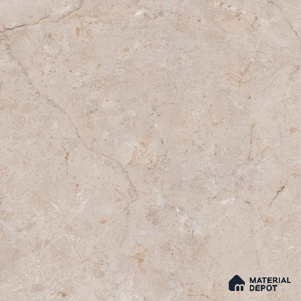Marble Crema Marfil Wall & Floor Tile TL 07033 Sand Beige 4 ft x 2 ft Glossy Finish Vitrified Tile - 9 mm | 6 Random Designs | Suitable For Living Room, Bedroom, Dining