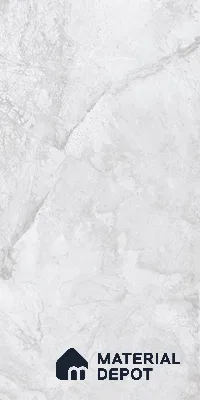 Marble Carrara Wall & Floor Tile TL 07035 Light Grey 4 ft x 2 ft Glossy Finish Vitrified Tile - 9 mm | 4 Random Designs | Suitable For Living Room, Bedroom, Dining