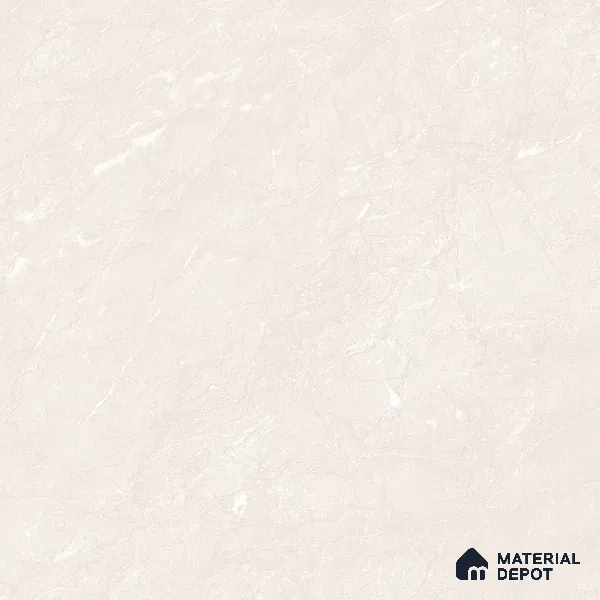 Marble Crema Marfil Wall & Floor Tile TL 07044 Almond Cream 4 ft x 2 ft Glossy Finish Vitrified Tile - 9 mm | 6 Random Designs | Suitable For Living Room, Bedroom, Dining