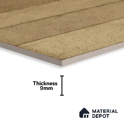 Beige Stone Wall Tile TL 07046 2 ft x 1 ft Ceramic Glossy Finish - 9 mm | Suitable for Living Room, Bedroom, Bathroom